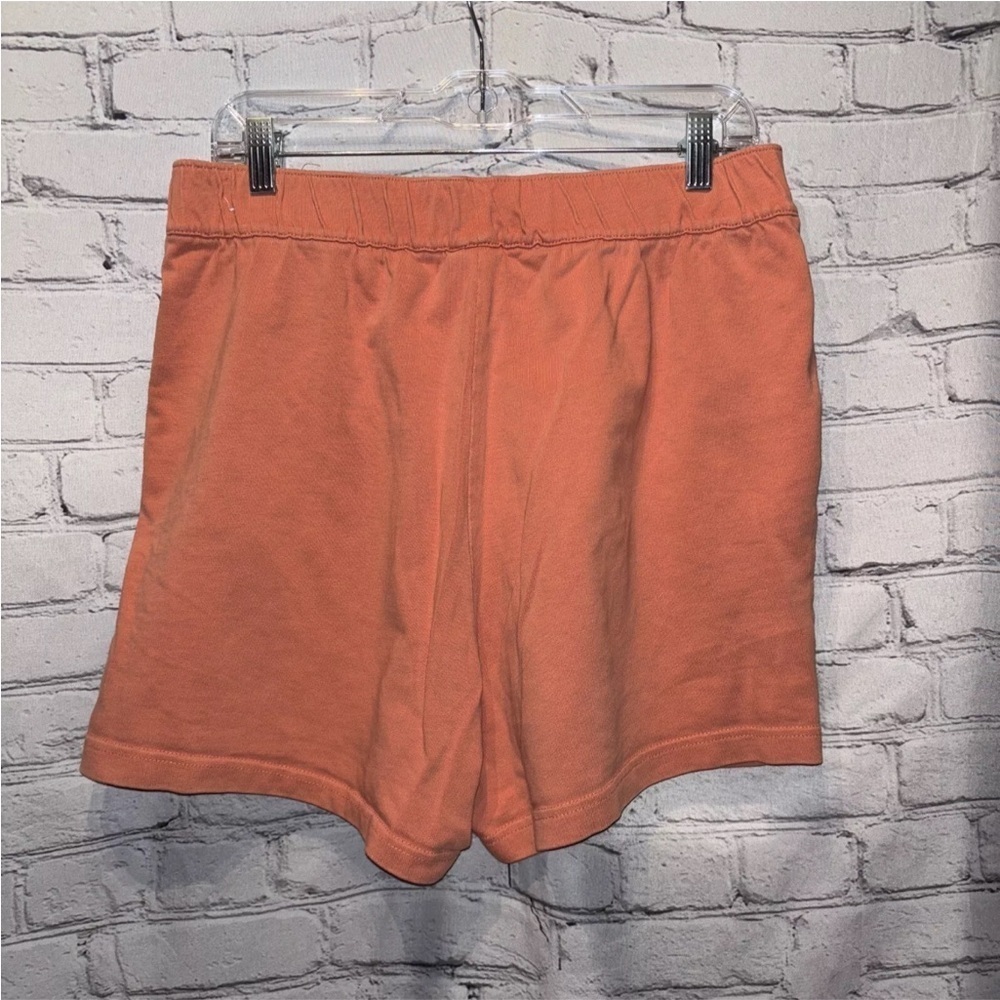 Nike Women’s Shorts Elastic Waist Loose Fit High Rise Size Large Tangerine - Picture 4 of 6